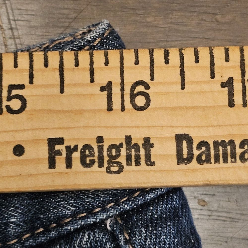 Tahari VTG Mid Rise Boot Cut Jeans Stretch Dark Blue Denim (See Desc. For Size) - Picture 9 of 12